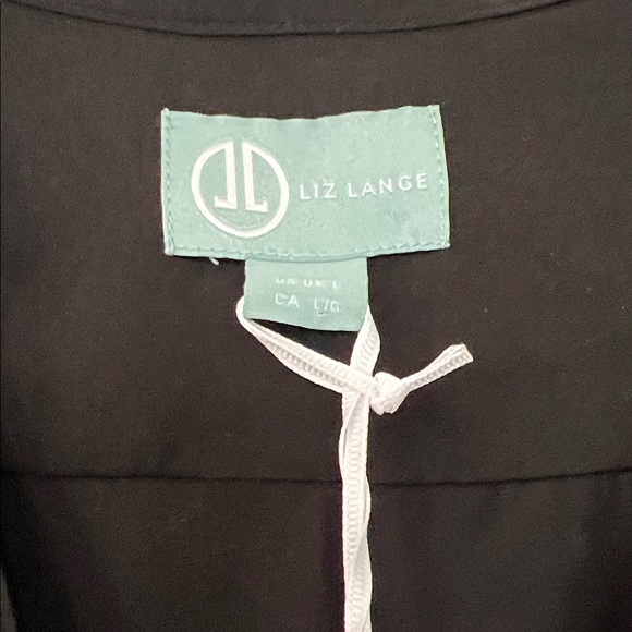 Liz Lange Black Button-Down Shirt with Gold Buttons - Picture 2 of 4